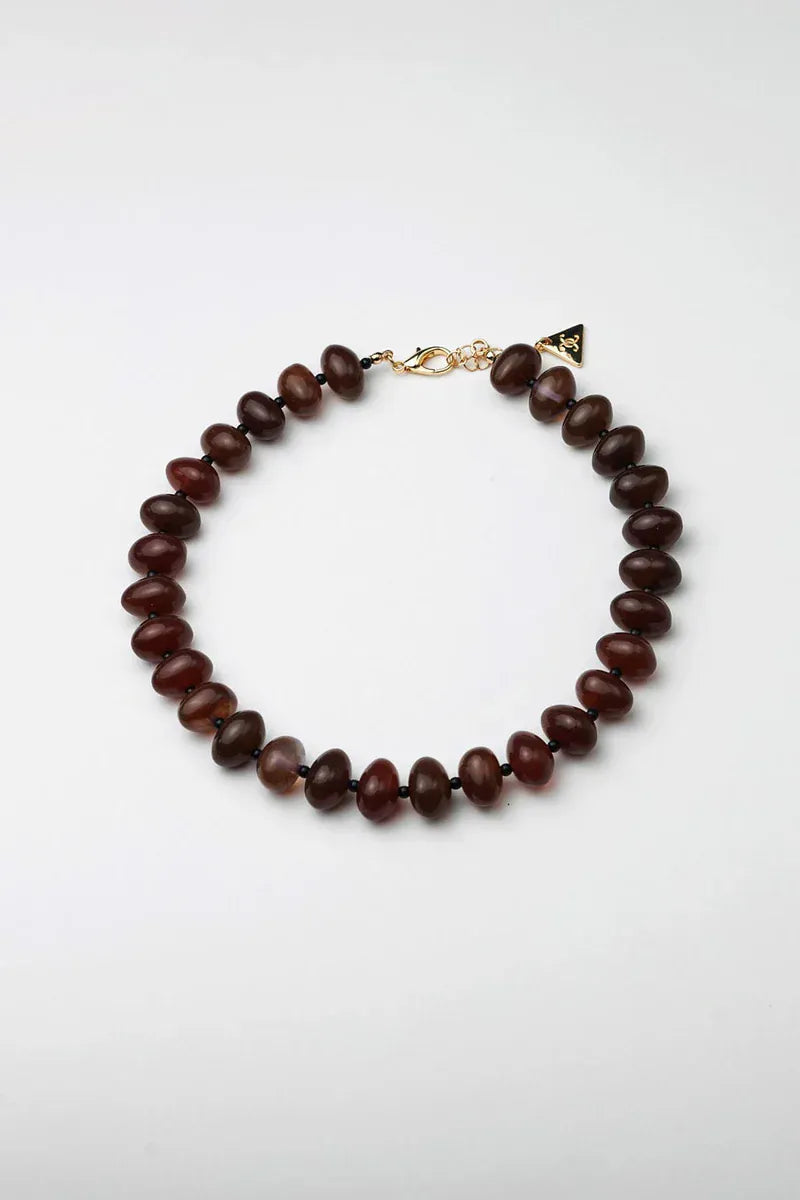 Arta Bead Ketting - Bruin