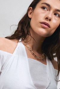 Believe Recycled Chain Ketting - Goud