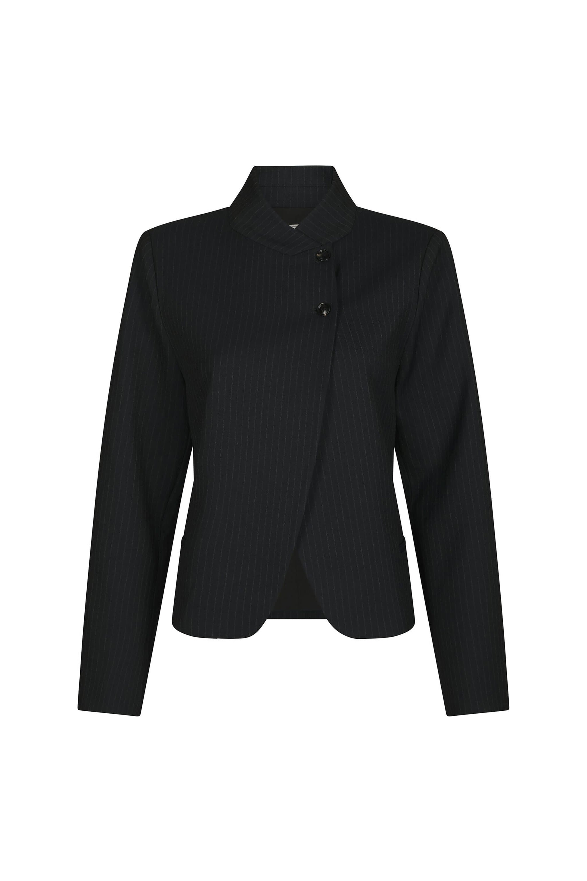 Tiria Pinstripe Blazer  - Navy