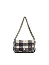 Boucle Hollis Checked Tas - Zwart