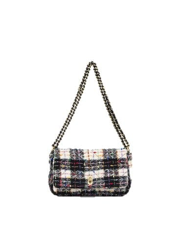 Boucle Hollis Checked Tas - Zwart