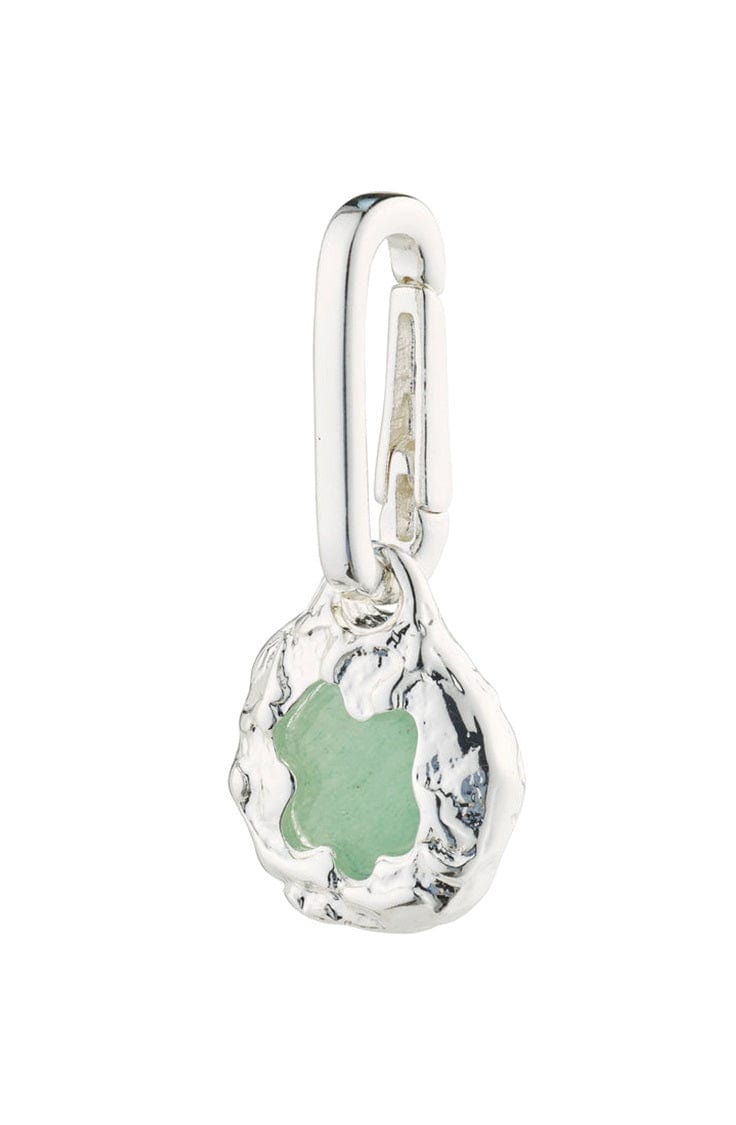 Charm Recycled Natural Bedel - Green/Silver