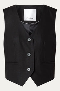 SibelleCC Open Back Gilet - Zwart