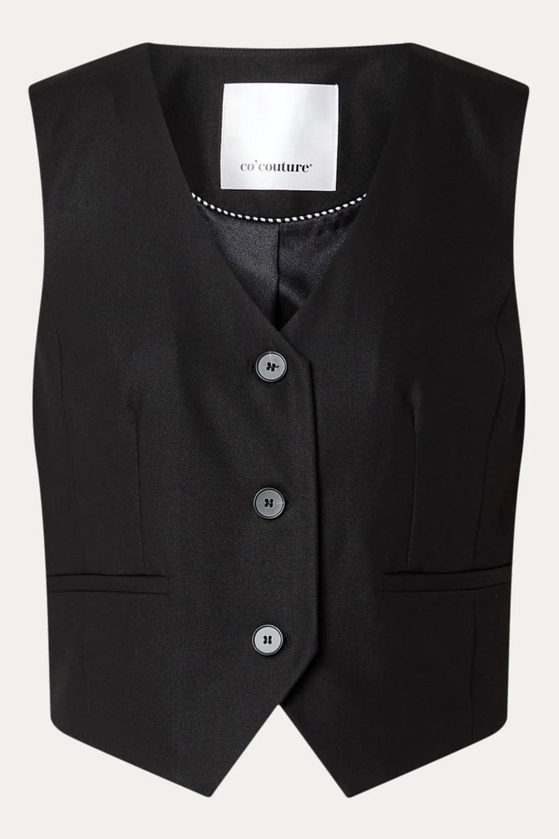 SibelleCC Open Back Gilet - Zwart