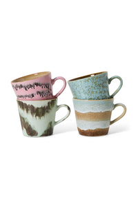 HKliving 70's Ceramics Cappuccino Mokken - Dada