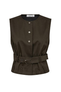 Enya Belt Gilet - Groen