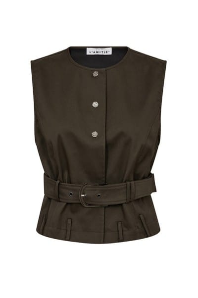 Enya Belt Gilet - Groen