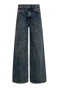 Darin Wijde Jeans - Denim Blauw