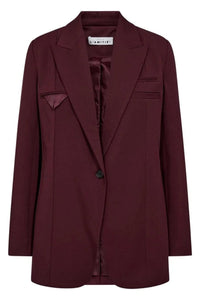 Premiere Single Blazer - Amarone Rood