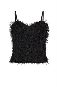 GonzoCC V-hals Top - Zwart