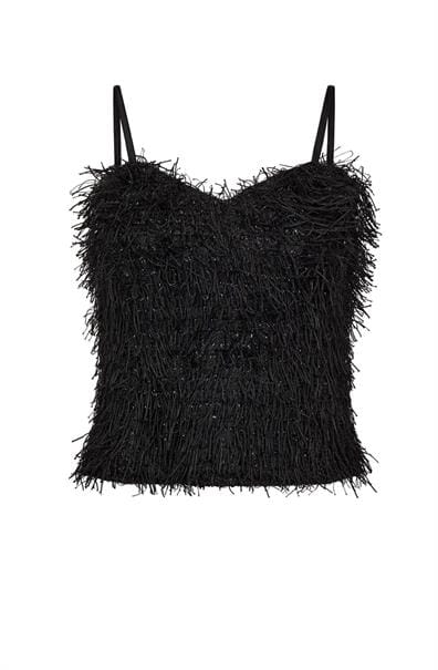 GonzoCC V-hals Top - Zwart