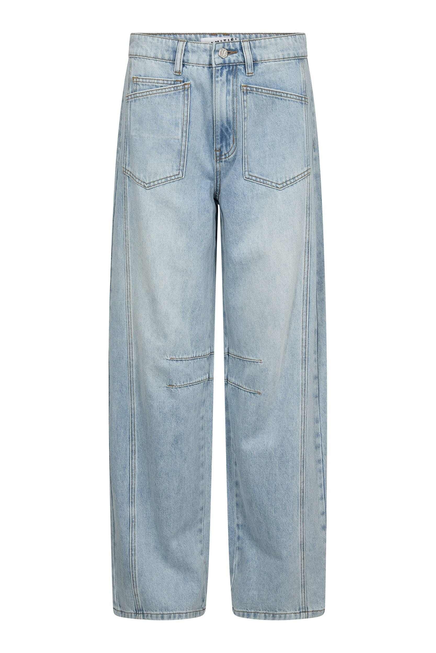 Barrel Front Pocket Tall Jeans - Bleached Denim