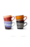 HKlivings 70s ceramics Americano Mokken - Friction Set Van 4