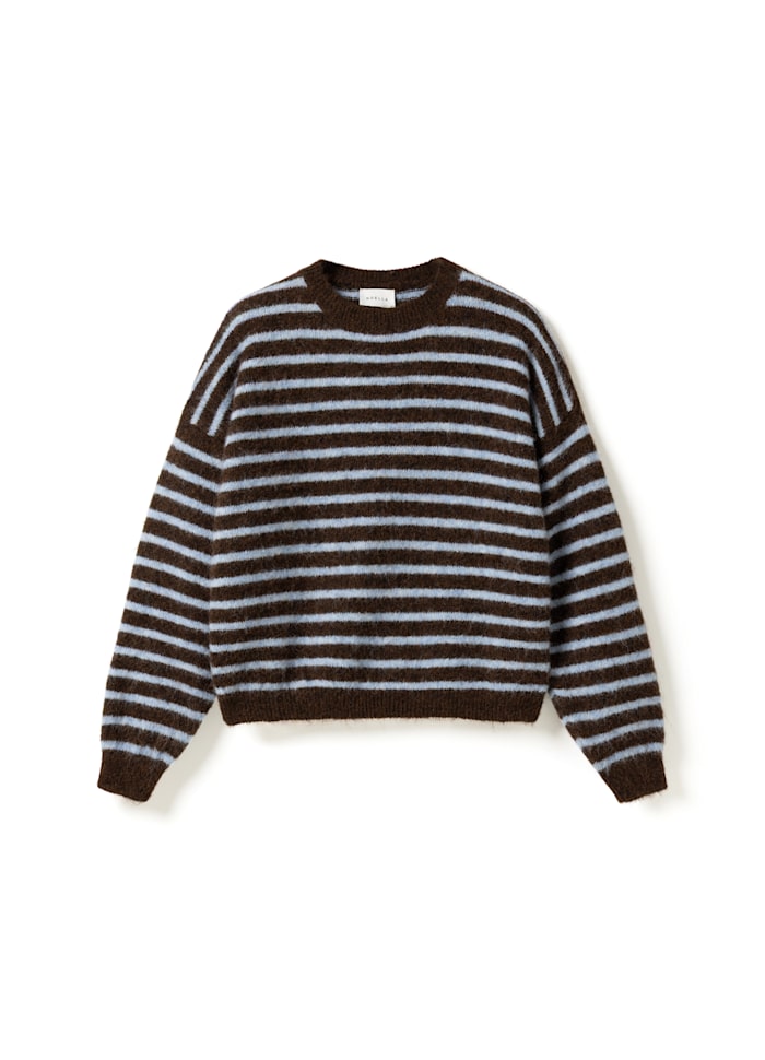 N-Mafalda Trui - Bruin/Blauw