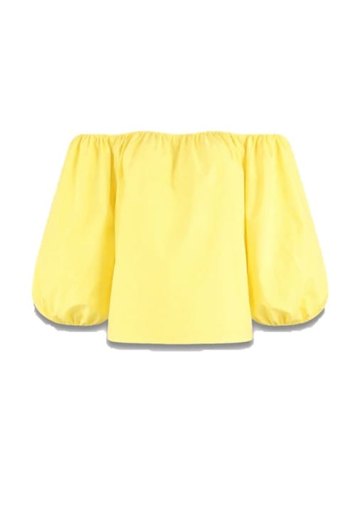 Lauren Off Shoulder Top - Geel