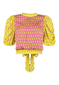 Macey Blouse - Roze/Geel