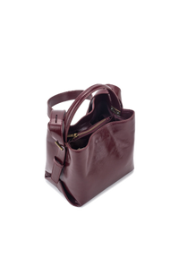 Molly Raw Structure Tas - Bordeaux