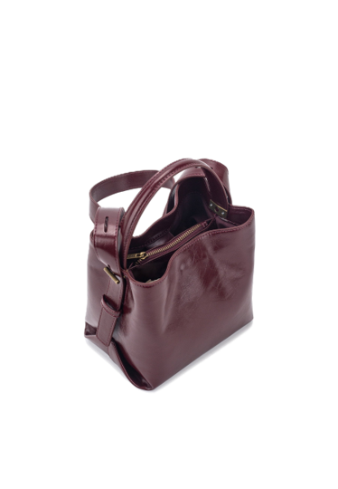 Molly Raw Structure Tas - Bordeaux