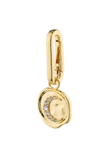 Charm Recycled Moon Bedel - Gold