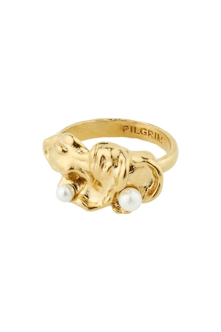Moon Recycled Ring - Goud