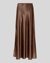 MSCHNicolette Ullas Satijnen Rok - Slate Black