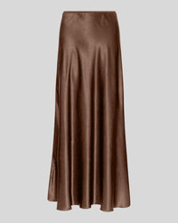 MSCHNicolette Ullas Satijnen Rok - Slate Black