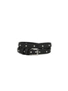 Nappa Stud Leren Riem - Zwart