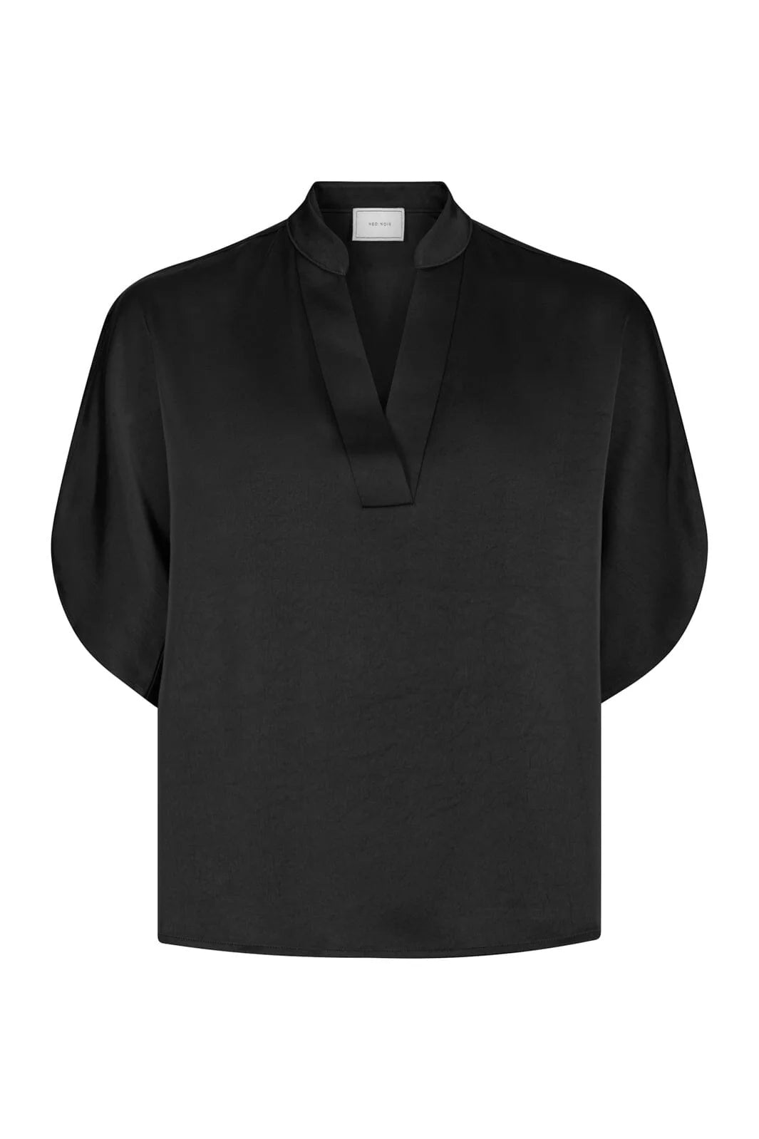 Anelle Satijnen Blouse - Zwart