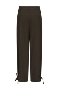 Isotta Structure Tie Pantalon - Bruin