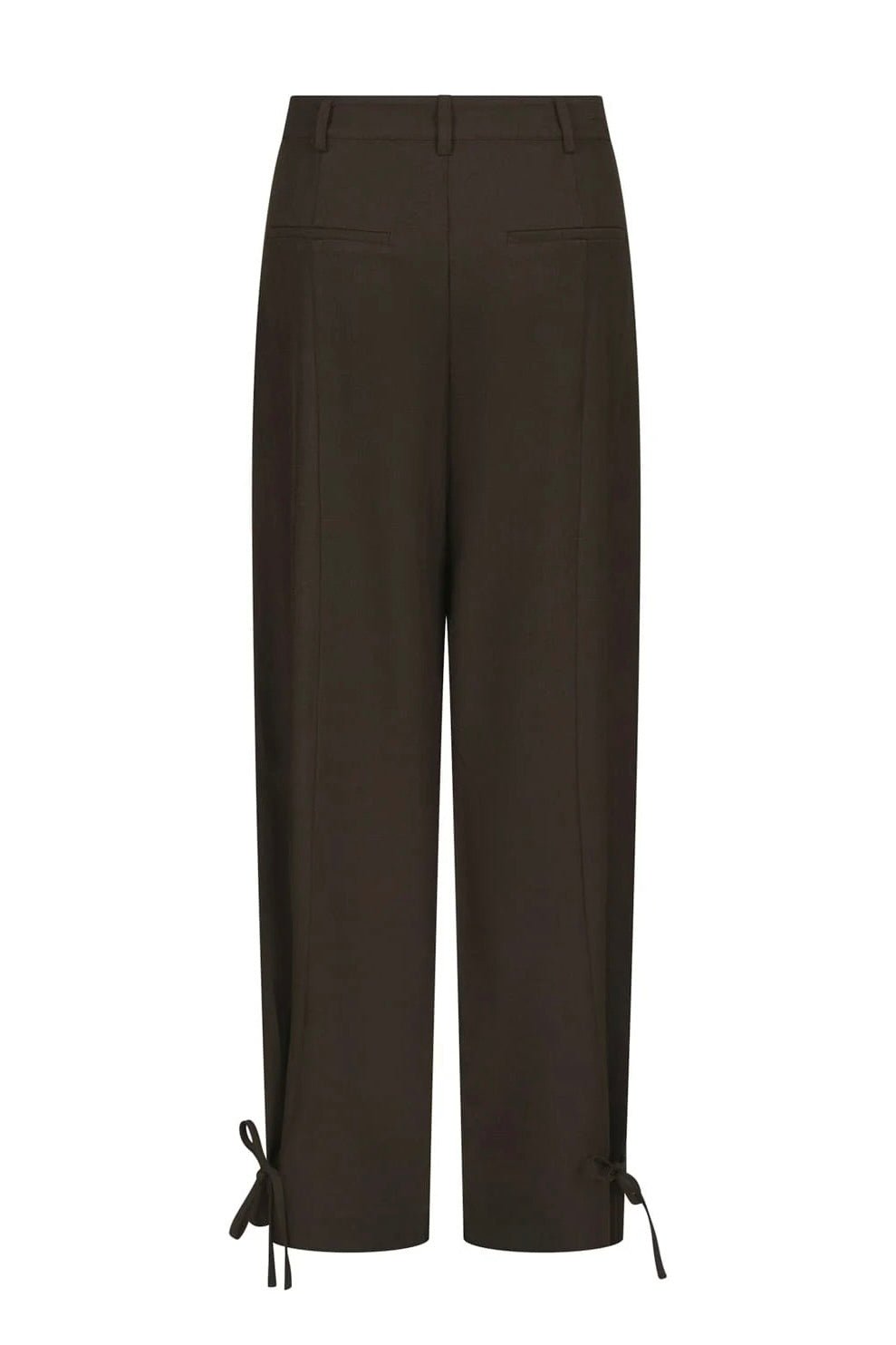 Isotta Structure Tie Pantalon - Bruin