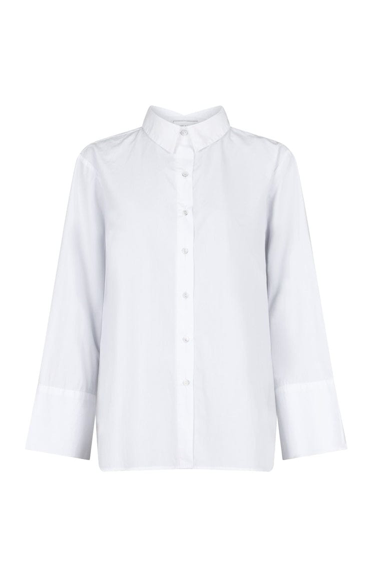 Dita Poplin Blouse - White