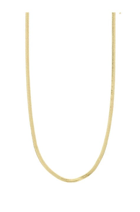 Joanna Recycled Flat Snake Chain Necklace