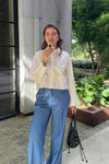 YASRoyalee Cropped Blouse - Wit