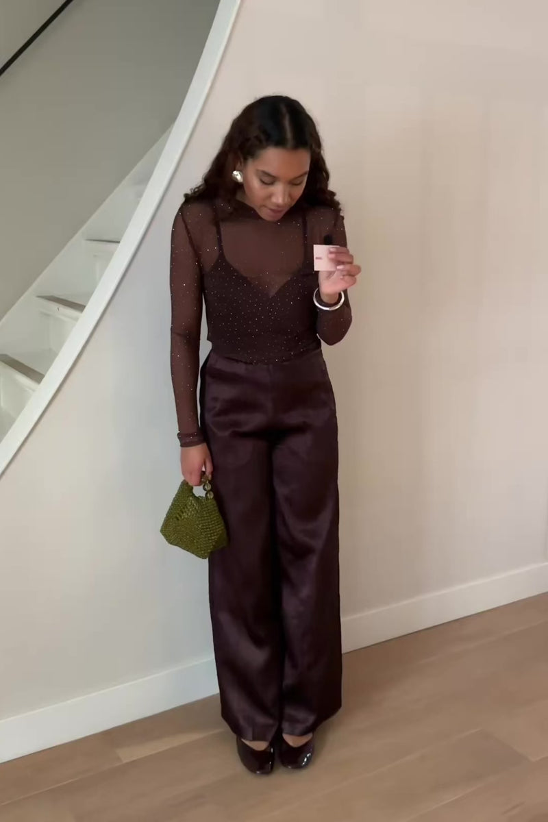 YASTira Pantalon - Bordeaux