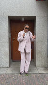 Tjarda Wollen Pantalon - Roze