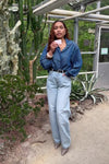 Do Denim Blouse - Donker Blauw