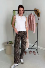 Simona Leopard Jeans - Leopard