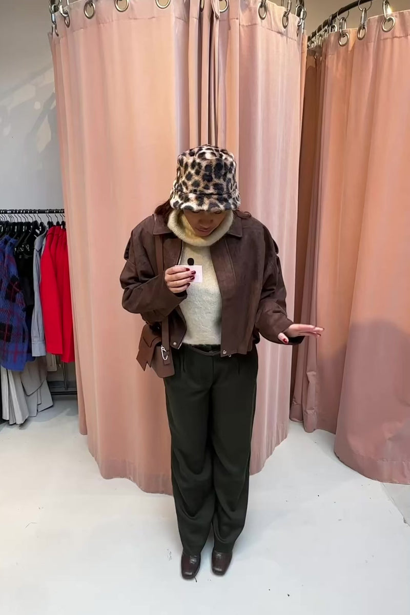 Katie Suede Jas - Bruin