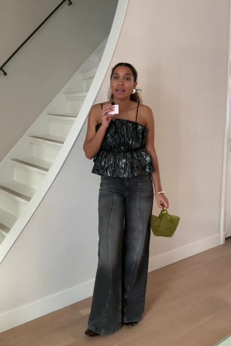 YASAtta Top - Zwart/Zilver