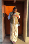 Flo Balloon Twill Gilet - Taupe