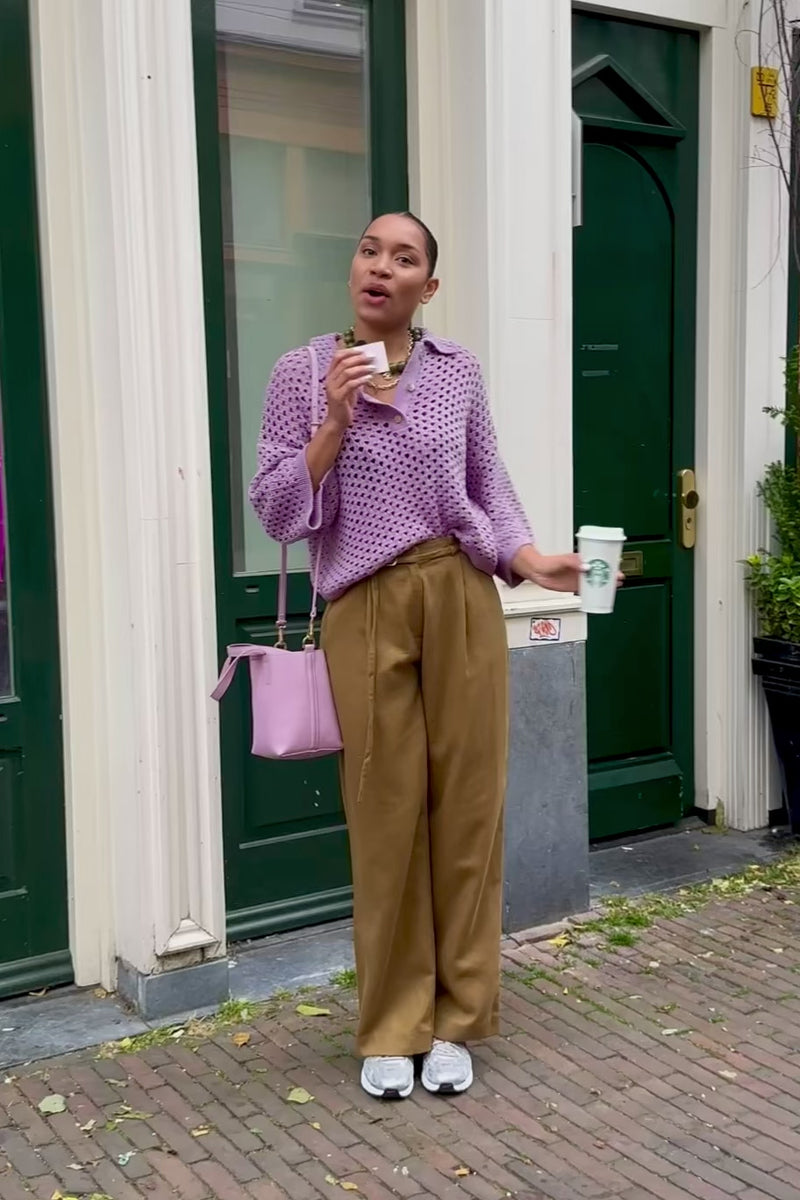 Anaya Polo Top - Lavendel Paars