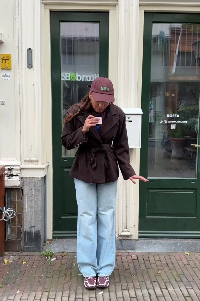Roos Blazer - Donkerbruin