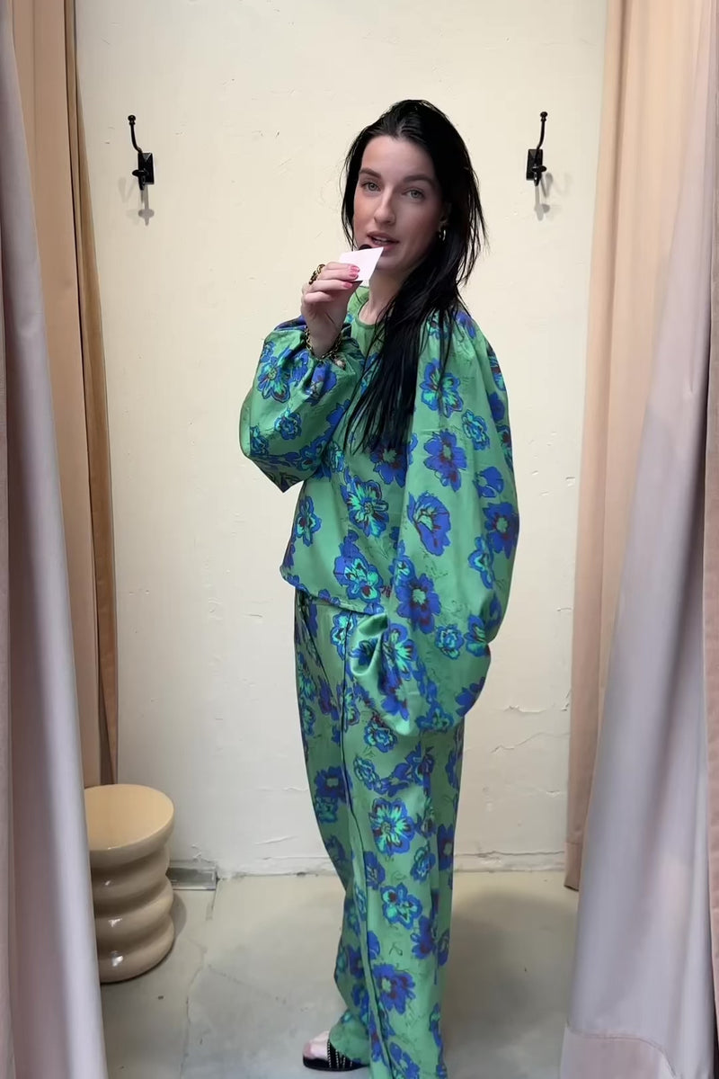 Floor Blouse - Forest Flower