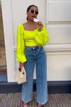 Evi Blouse - Lime Groen