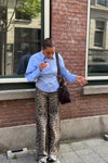 Neoella Flannel Blouse - Licht Blauw