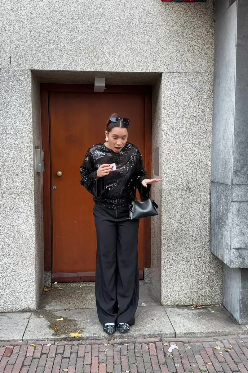 LunaCC Belt Pantalon - Zwart