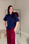 Baggy Track Pants - Amarone Rood