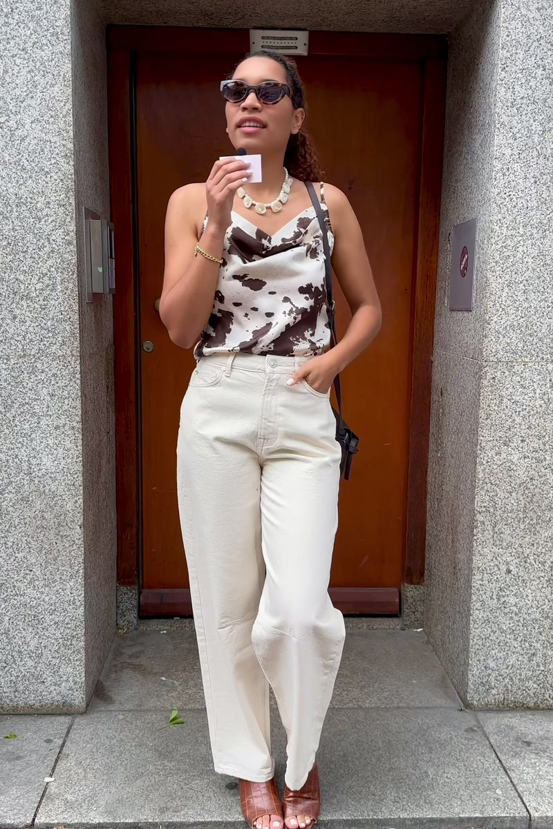 IVY Janice Slung Jeans - Wash Ecru