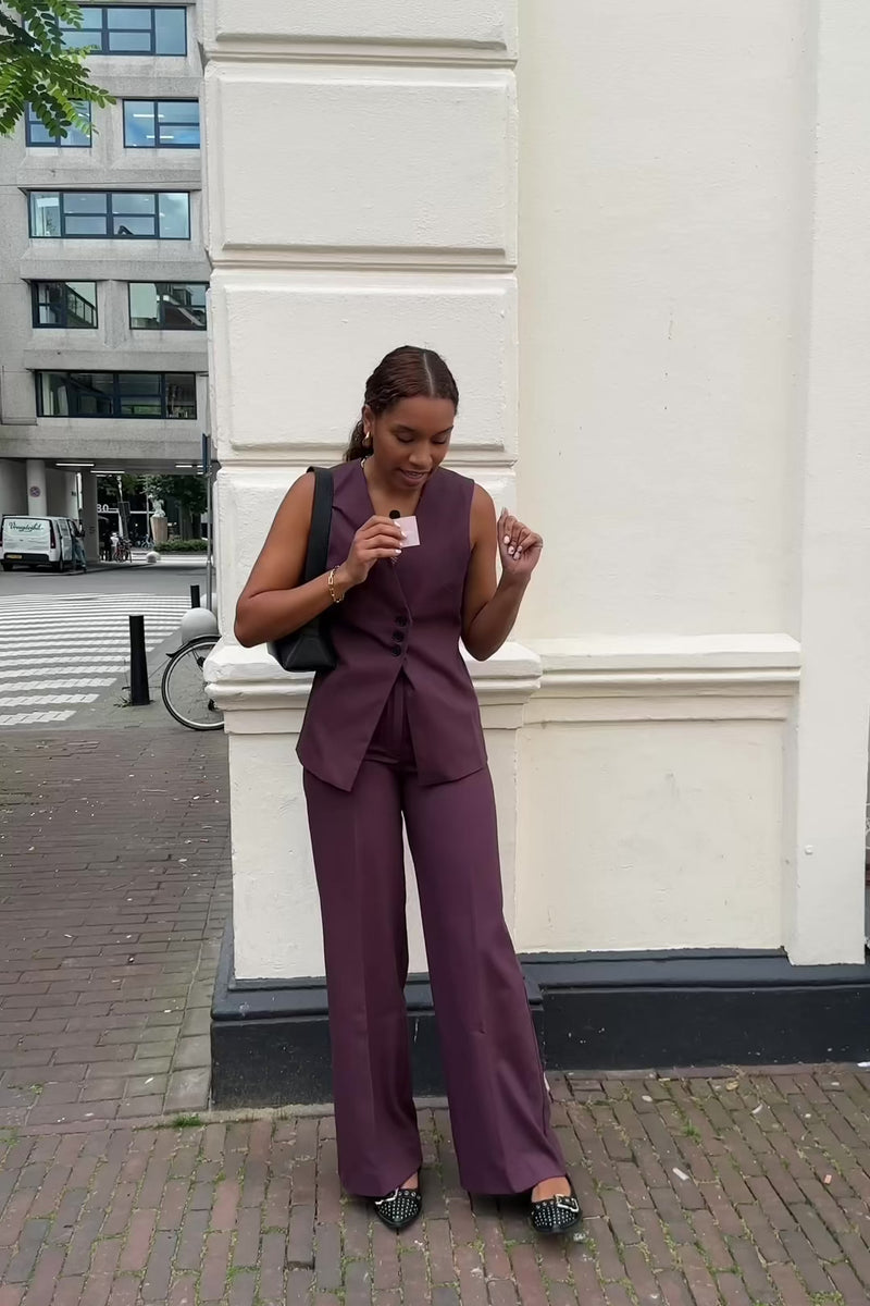 Vanessa Gilet - Paars