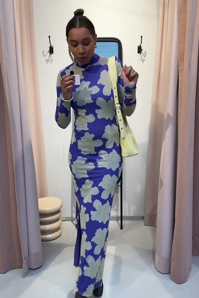 Jessie Flower Jurk - Paars